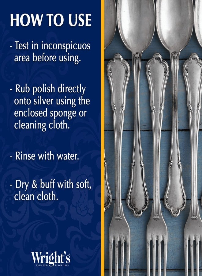 Wright's Silver Cleaner and Polish Cream, 8 Ounce, Gently Clean and Remove Tarnish for Jewelry, Pewter, and Sliver Without Scratching, Ammonia Free - Image 5